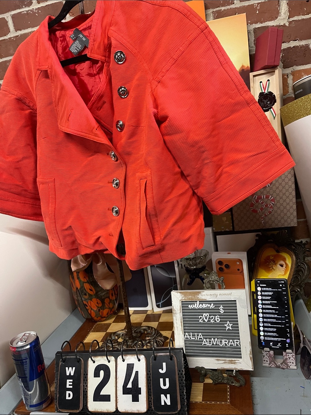 Aren’t you happy to see my orange jacket